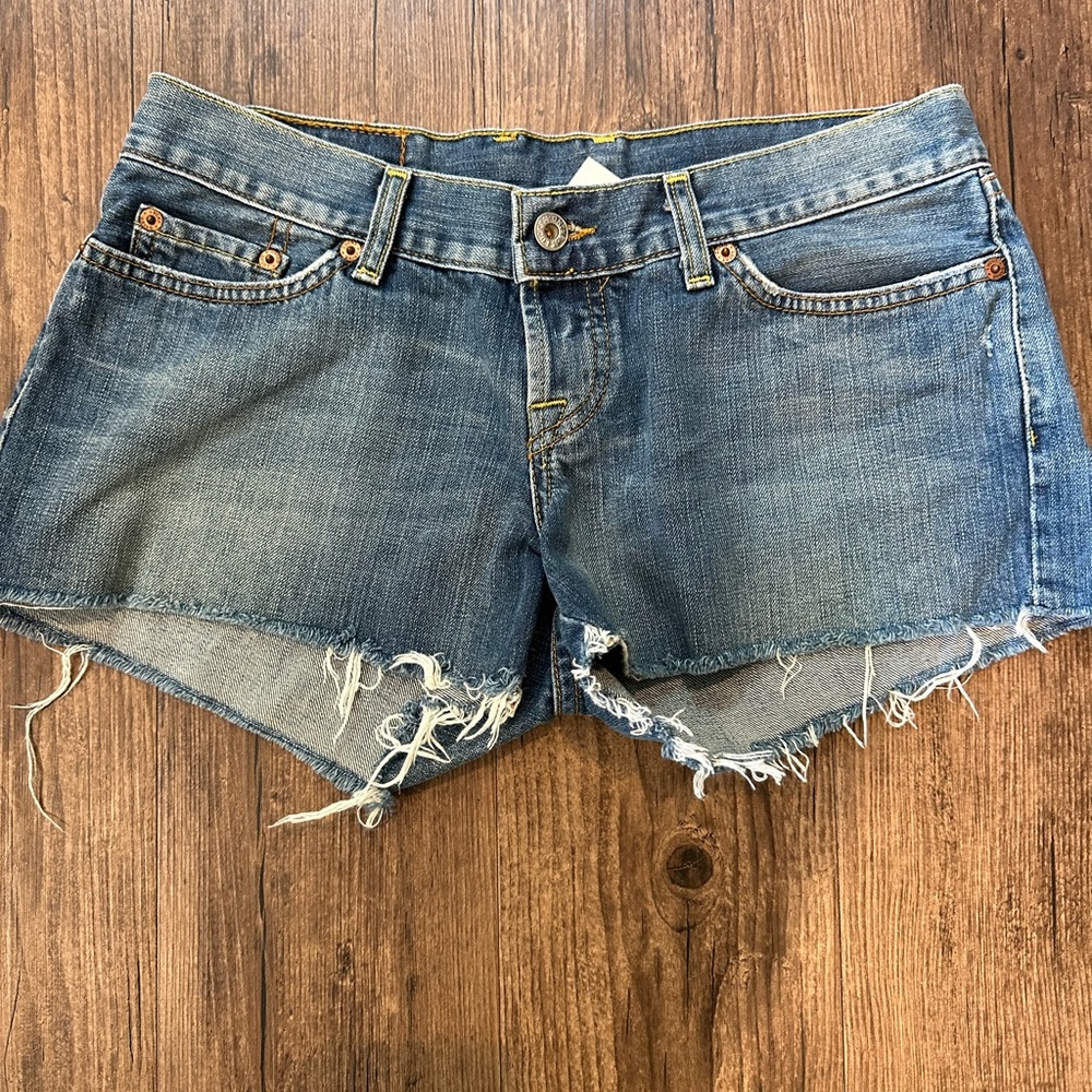Lucky Brand Daisy Duke Cutoff Shorts with “Have A Nice Day” Patch Size 8/29